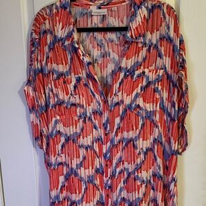 Westbound Red and Blue Button Down Shirt